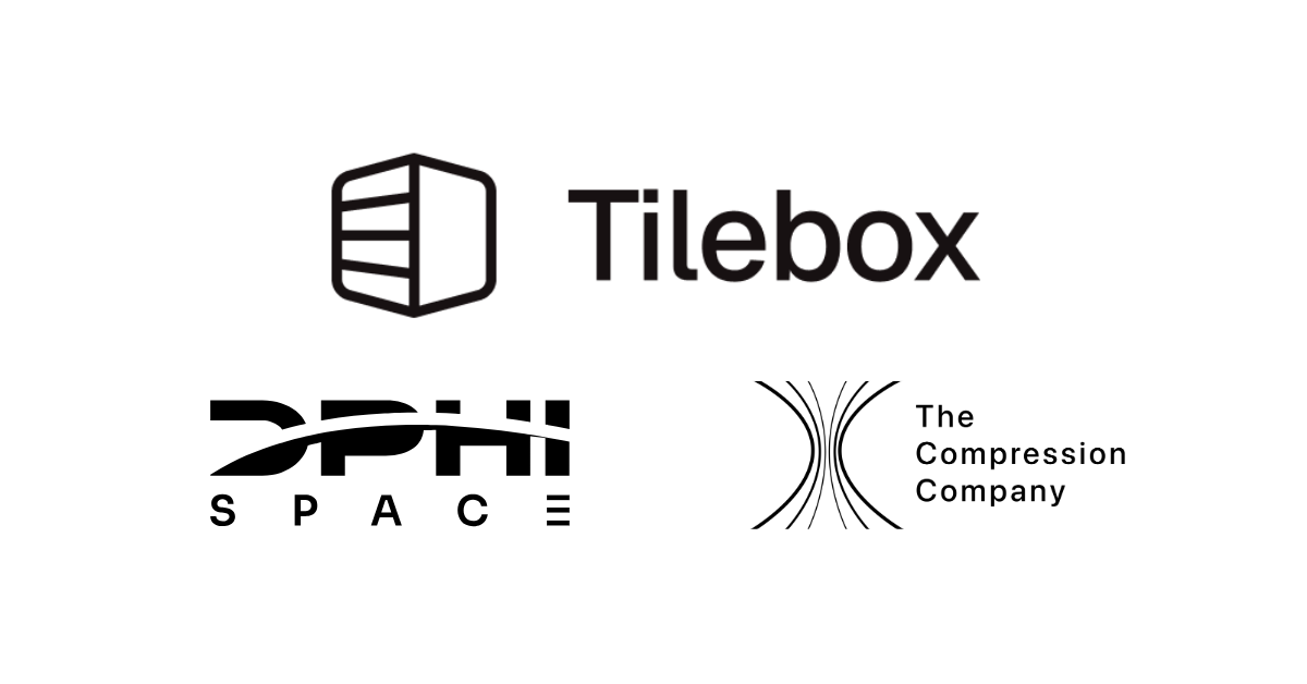 Tilebox, DPhi Space, and The Compression Company logos